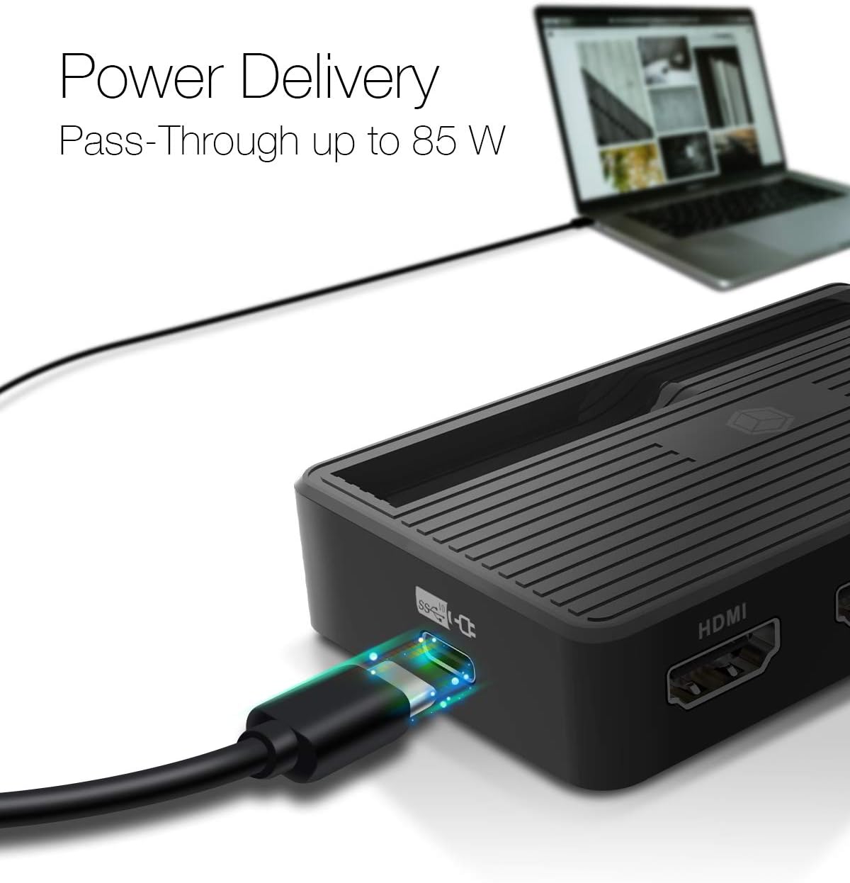 USB-C Travel Dock with 4K Video Output, 85 W Power Delivery, 6 Ports Z608178
