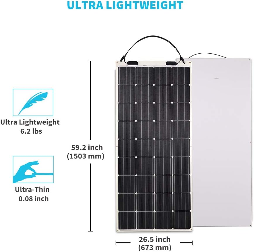 Flexible Solar Panel 100 Watt 12 Volt Monocrystalline A4015