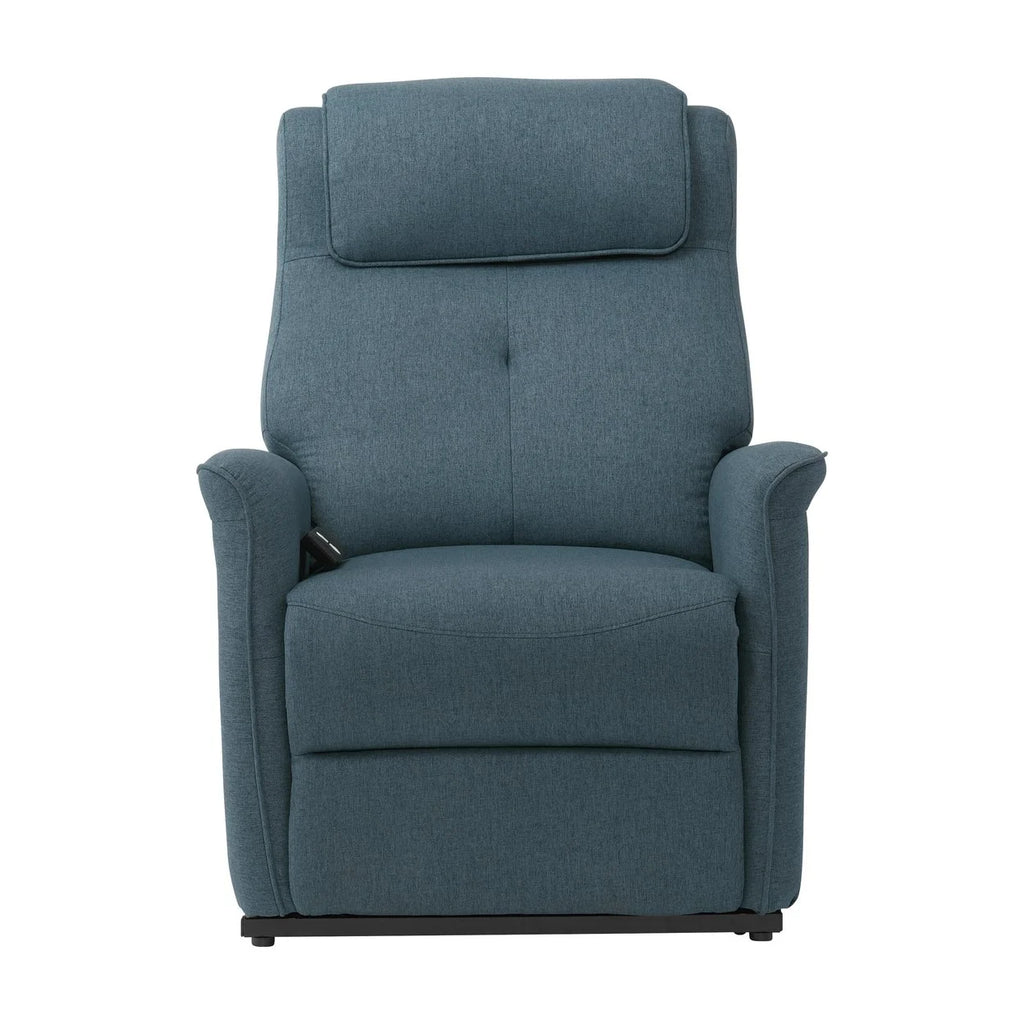 Blue Fabric Power Lift Recliner D809309