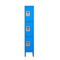Blue 3-Drawer Vertical Filing Cabinet J471384