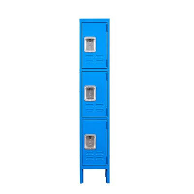 Blue 3-Drawer Vertical Filing Cabinet J471384