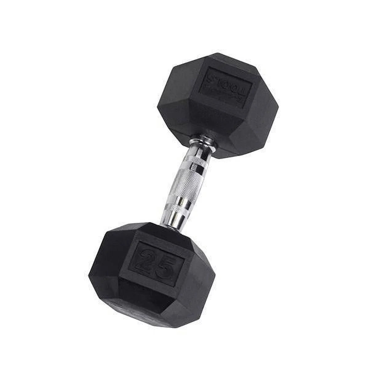 Rubber Coated Hex Dumbbells 55 lb D7546