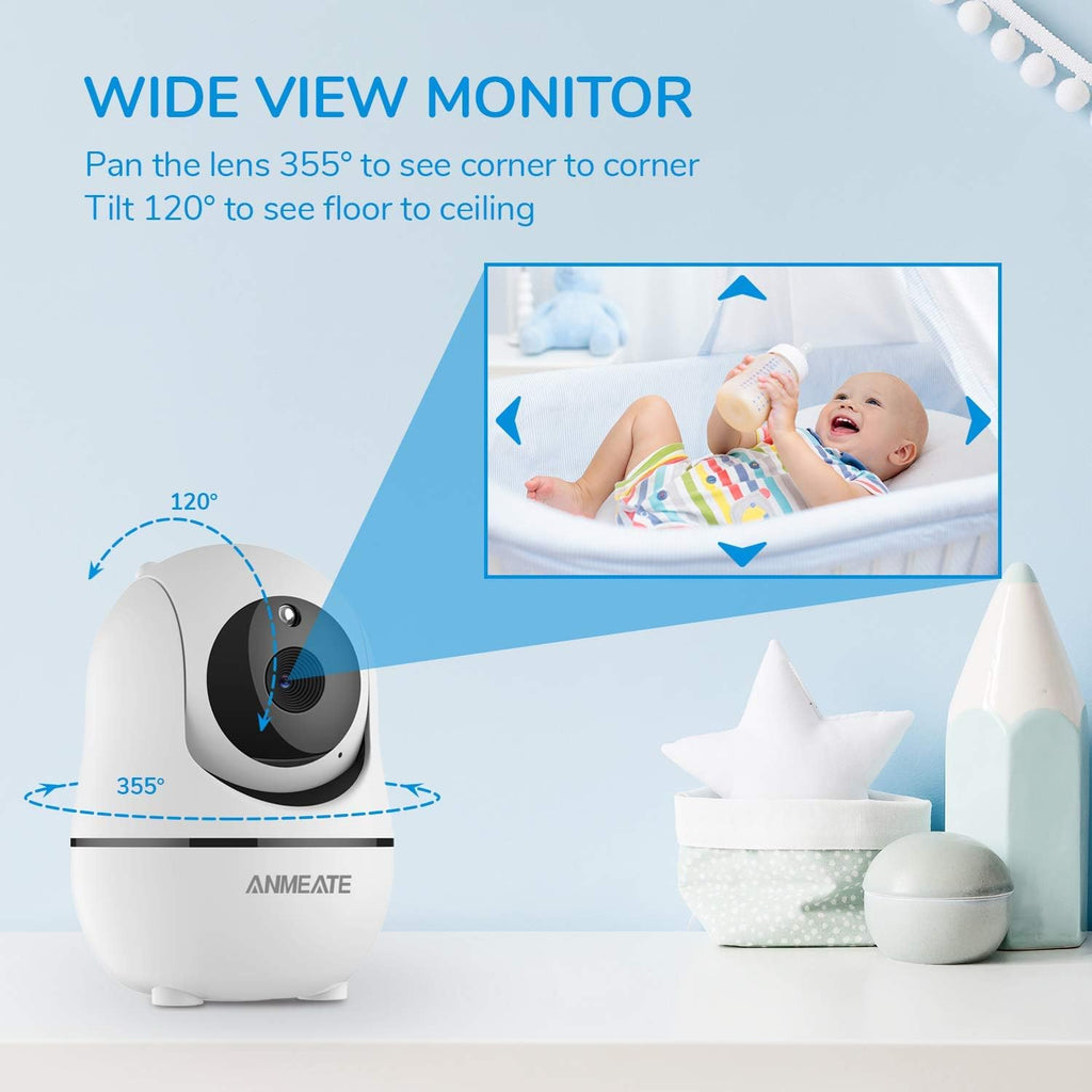 3.5” Video Baby Monitor with Camera and Audio, Infrared Night Vision, Two Way Talk, Pack of 2 P705