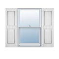12 inchw x 59 inchh Vinyl Williamsburg Double Panel Shutters P541832