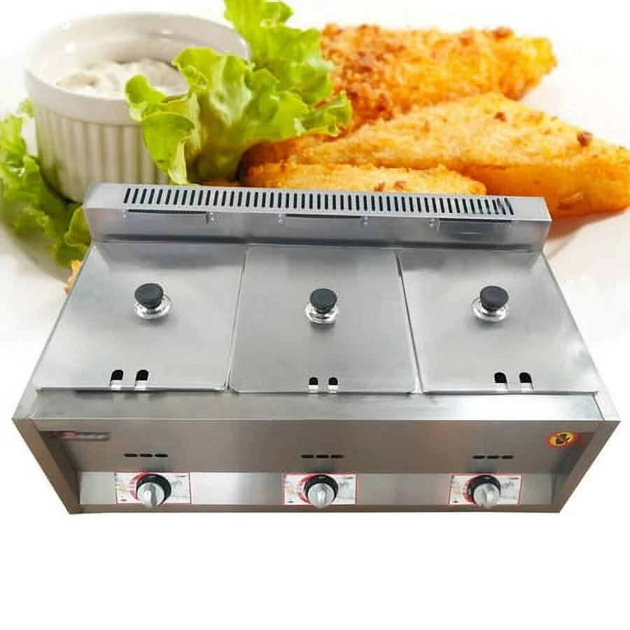 Commercial Propane Deep Fryer Countertop 18L Gas Fryer J362