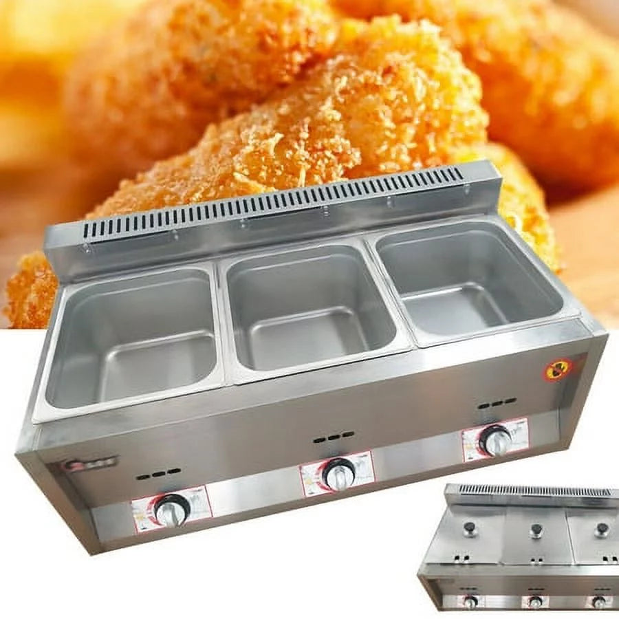 Commercial Propane Deep Fryer Countertop 18L Gas Fryer J362