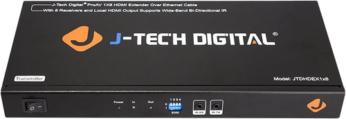 1x4 HDMI Extender Splitter Over Cat5e/Cat6 up to 164 feet at 1080P with IR Control F61850