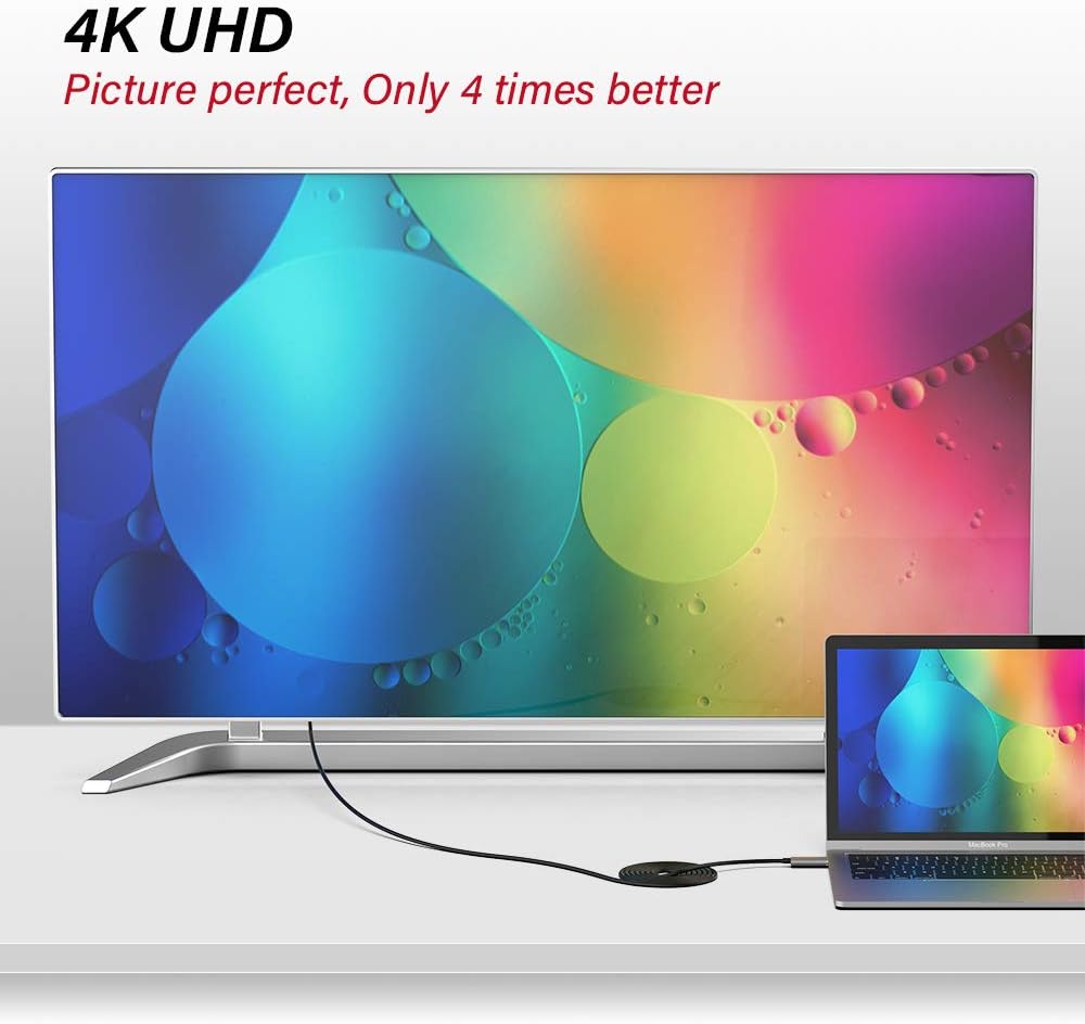 50ft Fiber Optic HDMI Cable 4K@60Hz HDR ARC 18Gbps D948