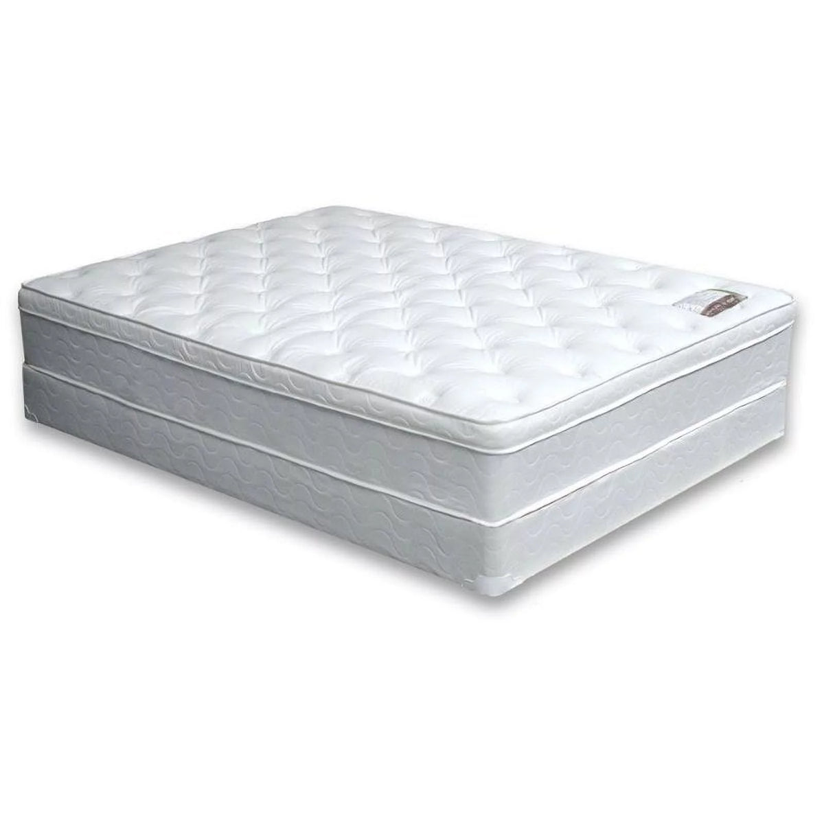White Quilted Euro Top Queen Mattress Z154