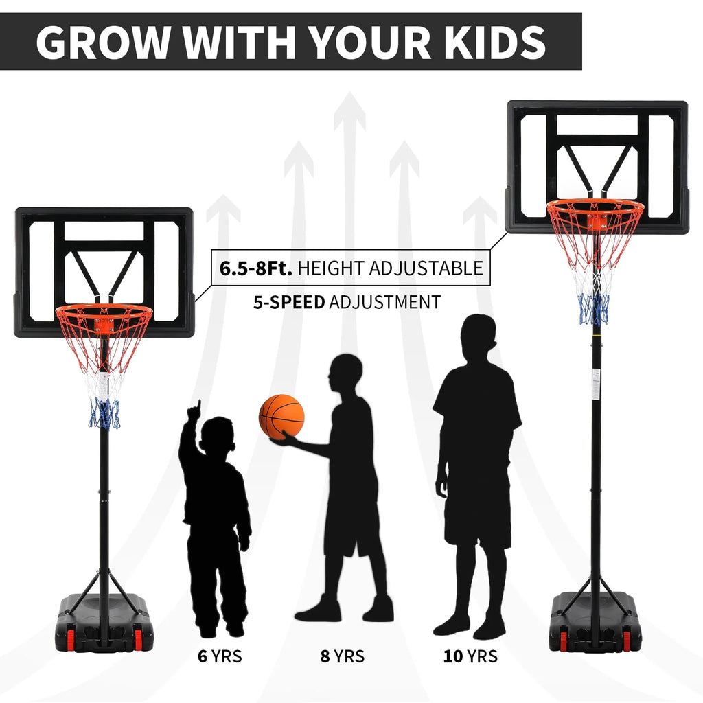 Portable Basketball Hoop System with Basketball and Pump N798