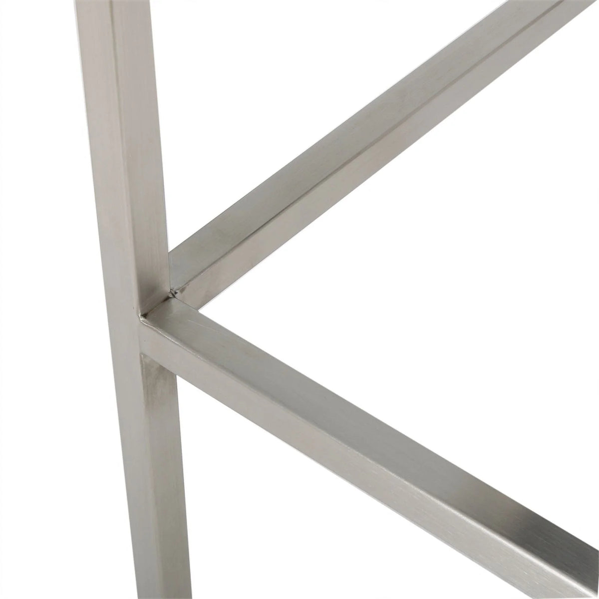 Black Leather Barstool Set of 2 A365