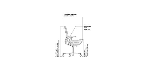 Platinum Frame/Base Task Chair with 4 Way Adjustable Arms B850