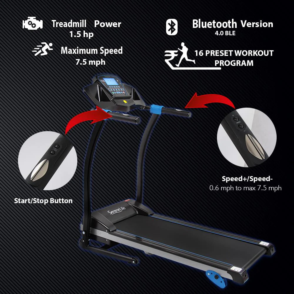 Foldable Cardio Exercise Machine with LCD G2174