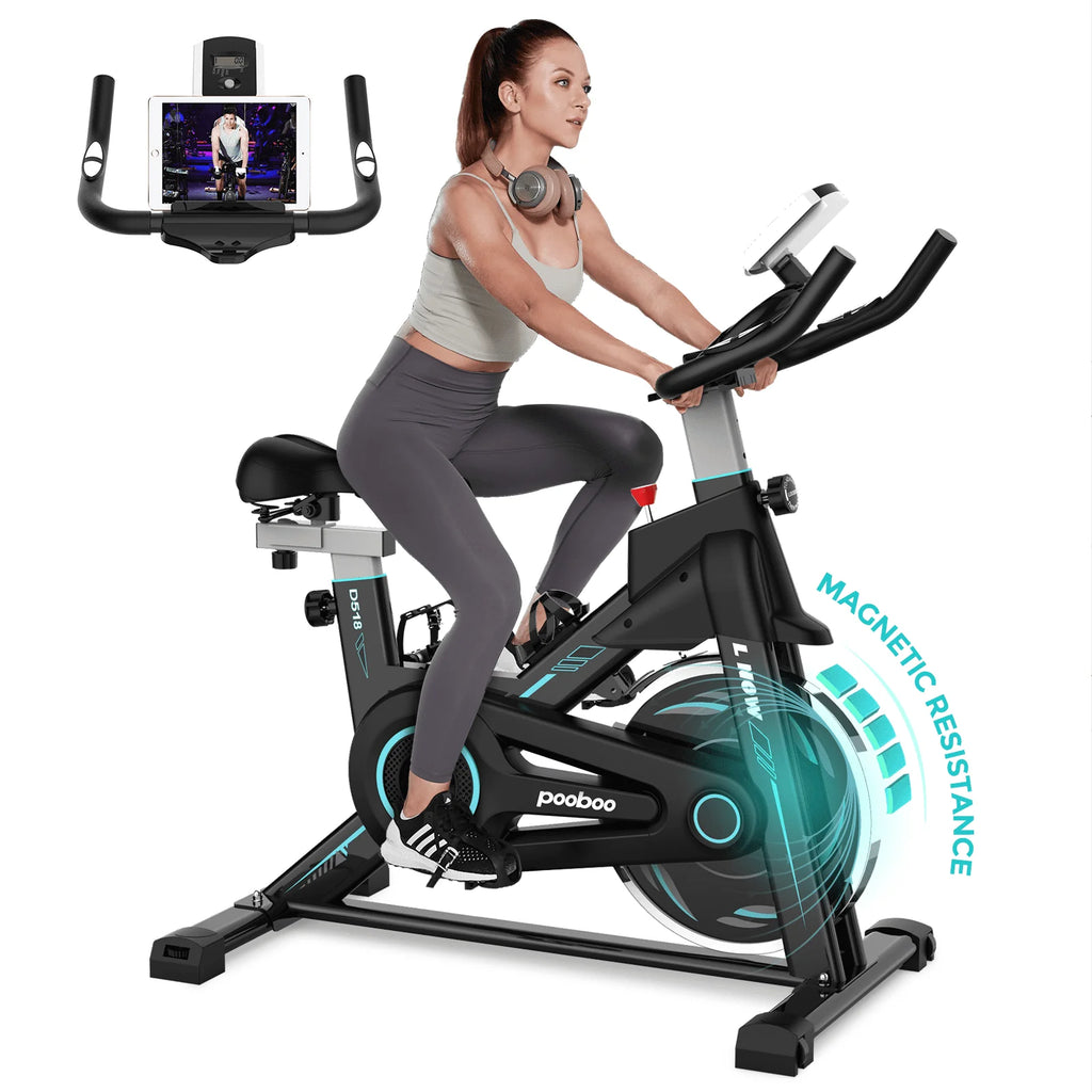 Indoor Cycling Bike Stationary Magnetic Resistance 350lb Flywheel 35lbs C9547