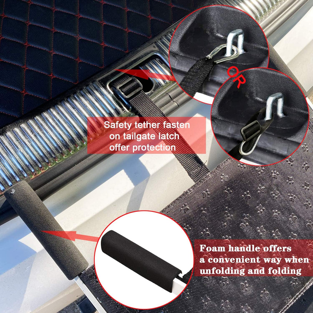 Foldable Aluminum Pet Stairs with Non-slip Surface C948692