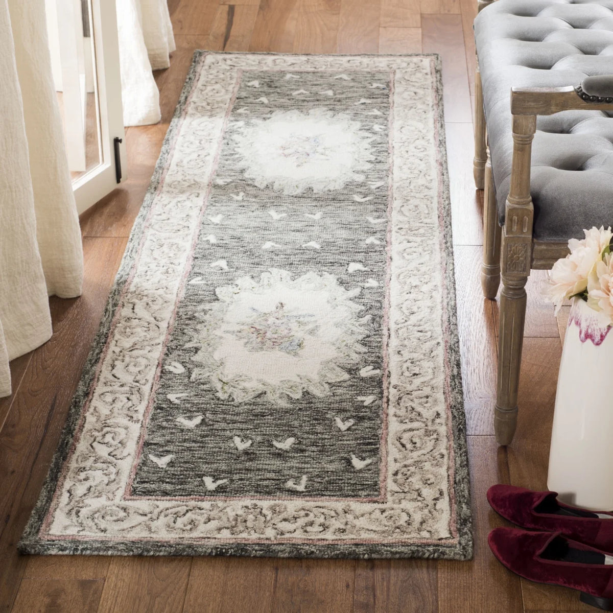 Ivory Charcoal Rug G72893
