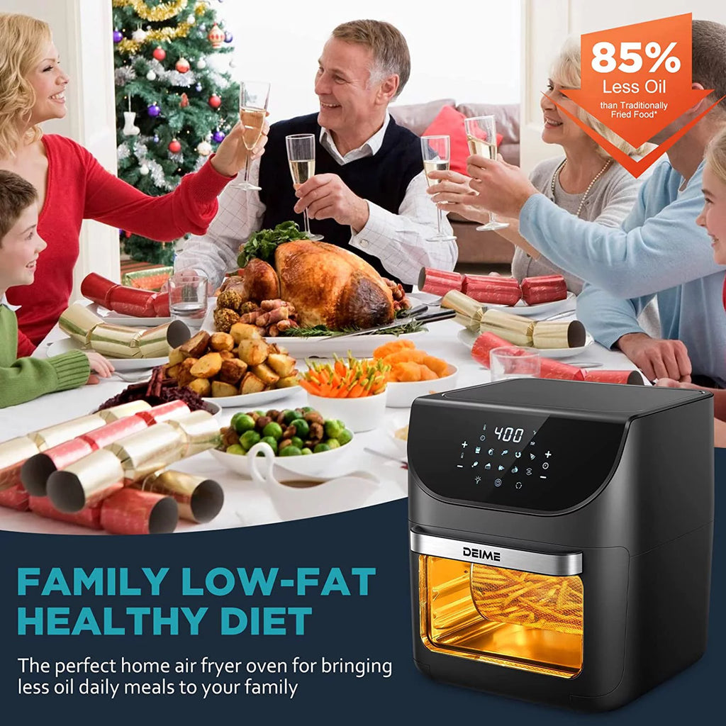 12 QT 1700W Air Fryer with LCD Touch Screen H24019