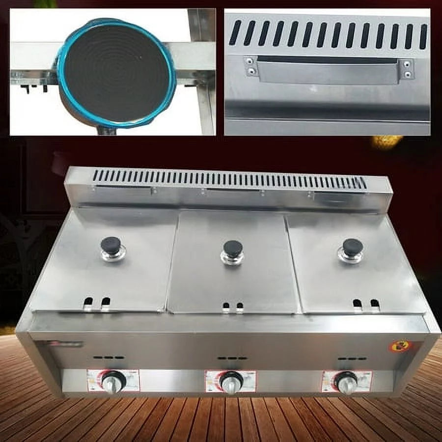 Commercial Propane Deep Fryer Countertop 18L Gas Fryer J362