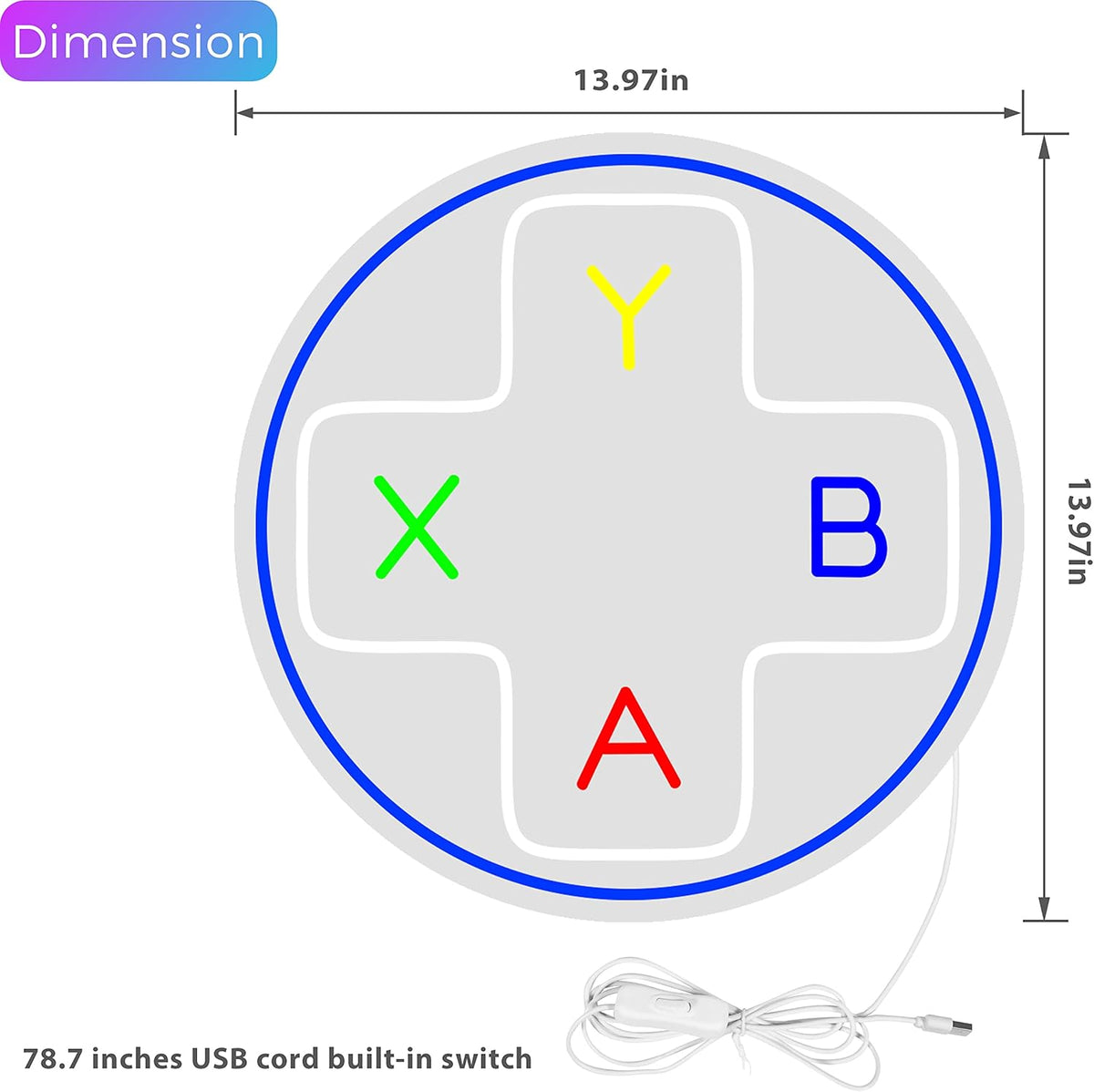 Game Controller LED Neon Sign S665661