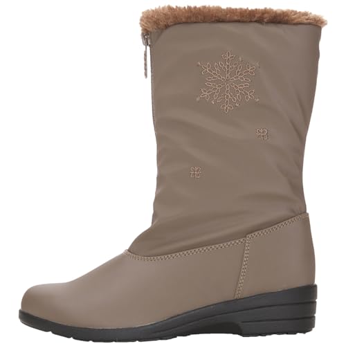 Women's Insulated Waterproof Snow Winter Boots with Zipper O3316