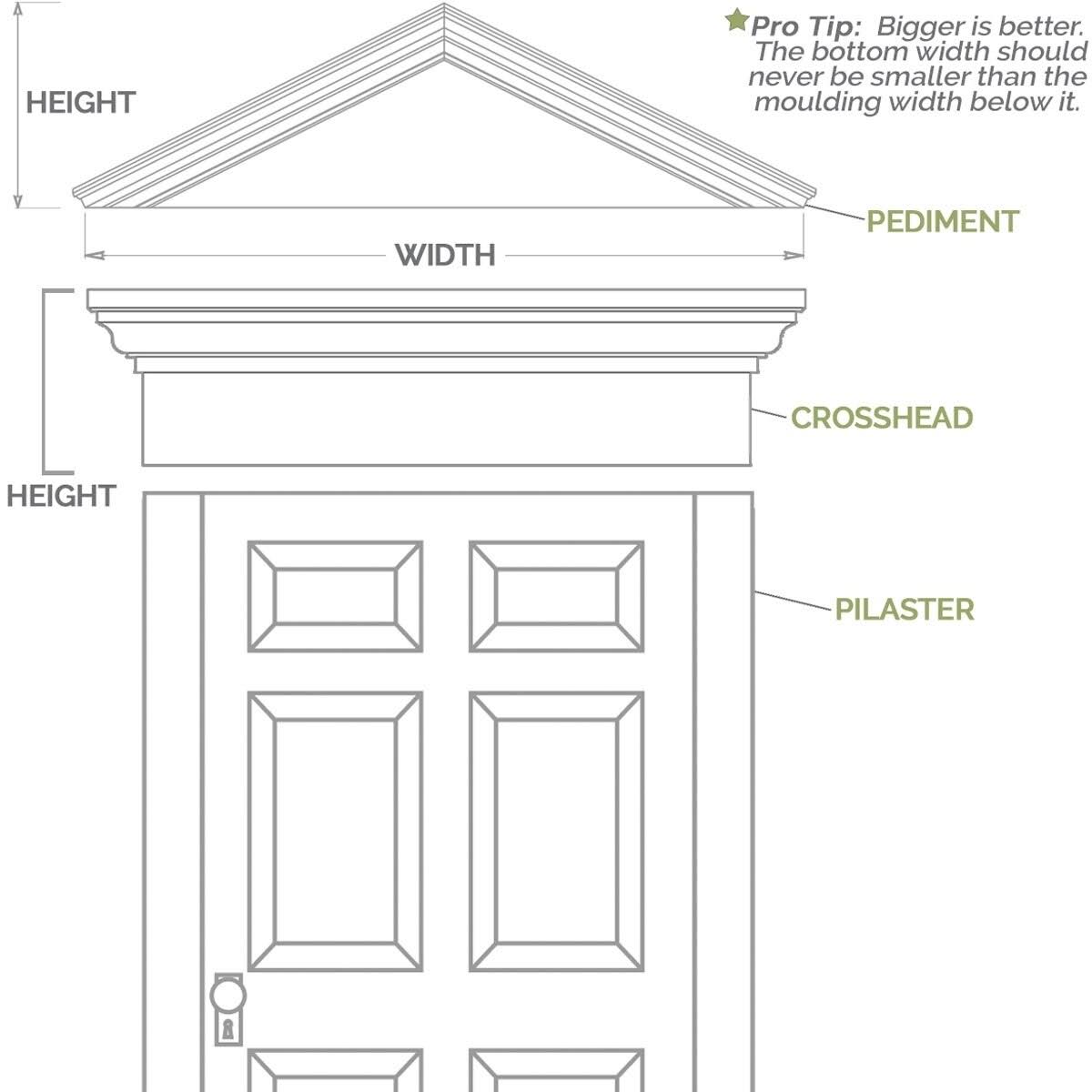 PVC Pilaster with Decorative Capital & Base (Pair) B668