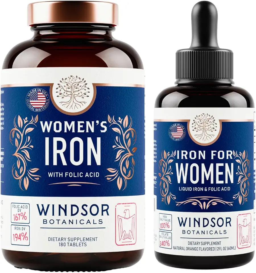 Iron with Folic Acid Tablets and Liquid Drops U356670