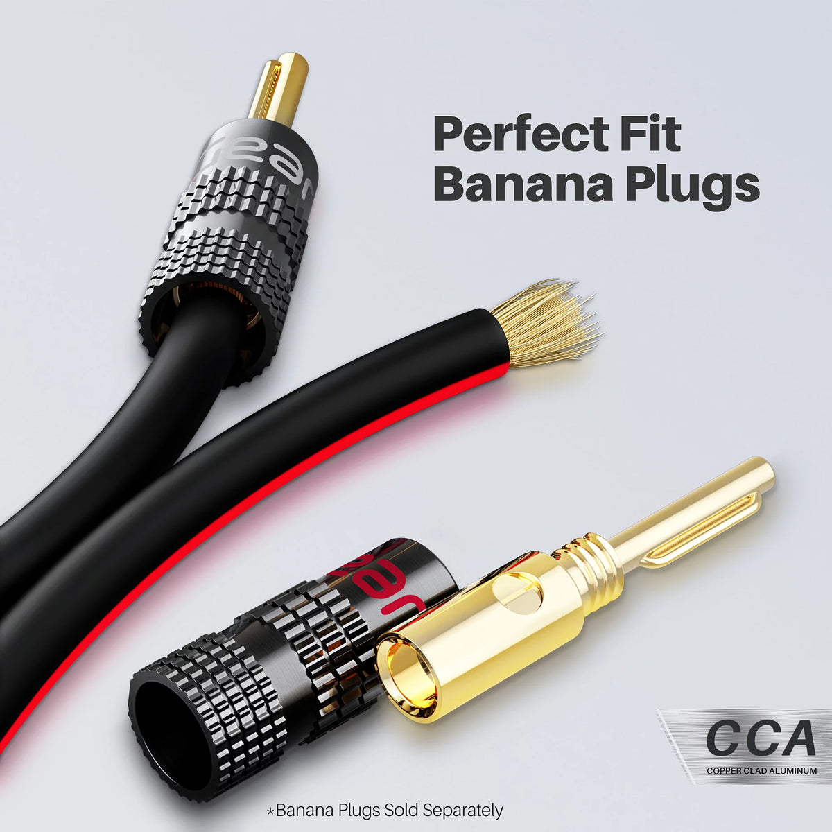 12 Gauge Copper Clad Aluminum Speaker Wire, Black 200 ft A234