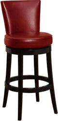 Red Bicast Leather Swivel Bar Stool T7428