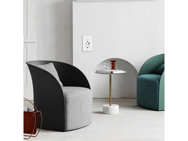 10pk Type C & Type A USB Wall Outlets 15A Tamper Resistant Receptacle S865