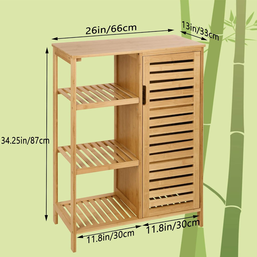 Bamboo 3 Tier Storage Cabinet W739667