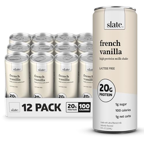 Dark Chocolate High Protein Milk Shake, Lactose Free, 11 fl oz, 12 Cans W10434