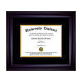 Single Diploma Frame with Double Matting Black Frame W43451