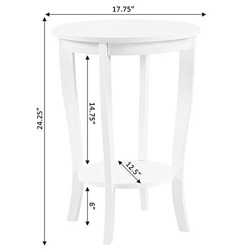 Black Round End Table N7580