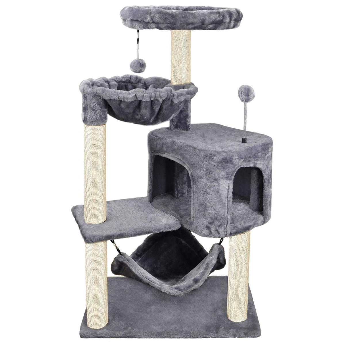 Cat Tree with Cat Condo and Hammock Z1109
