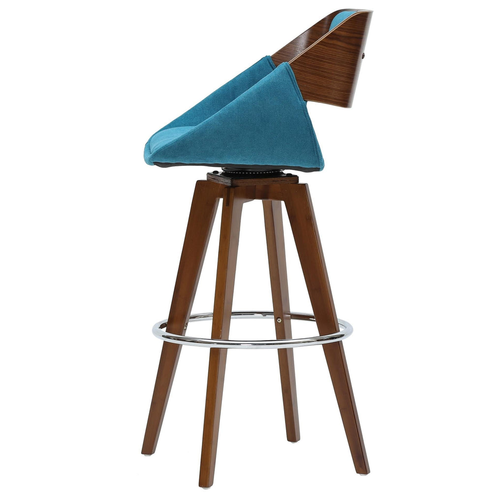 Teal Fabric Counter Stool G908