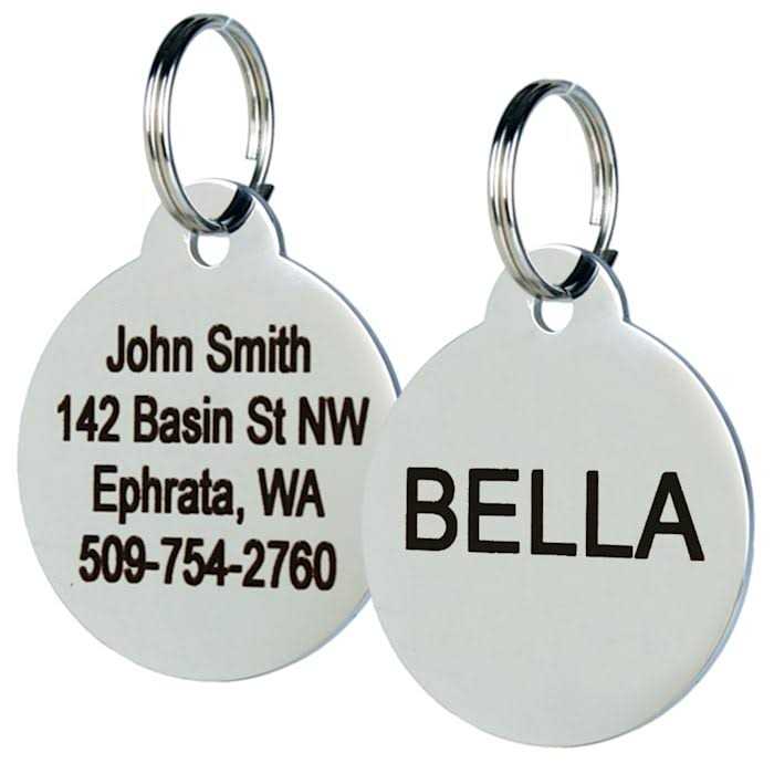Stainless Steel Personalized Dog & Cat Tag S7226