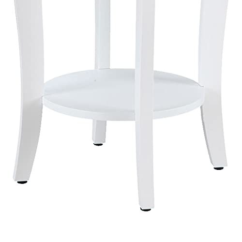 Black Round End Table N7580