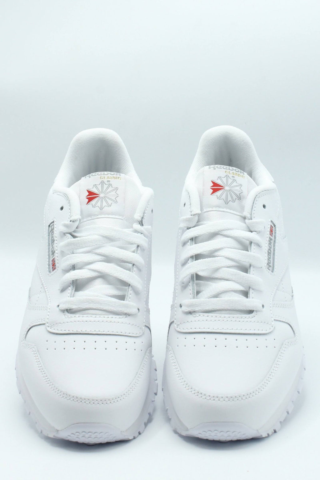 White Leather Trainers S869