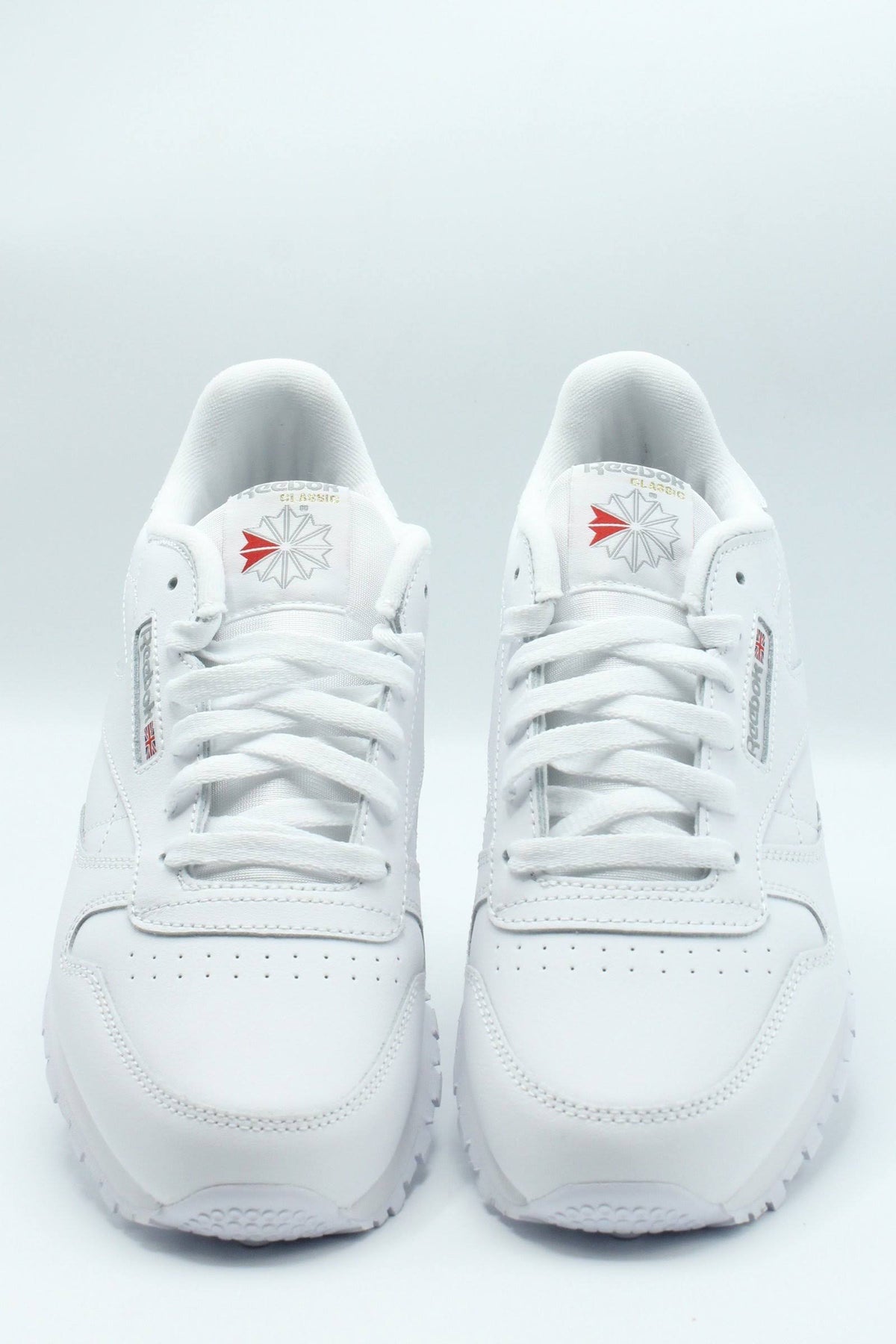 White Leather Trainers S869