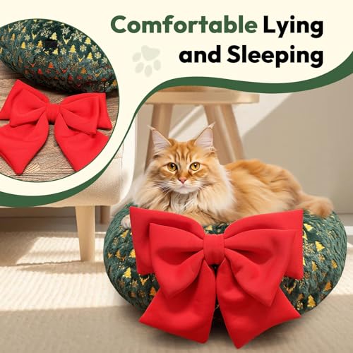 Green Plush Velvet Cat Tunnel with Ball Toy G59351