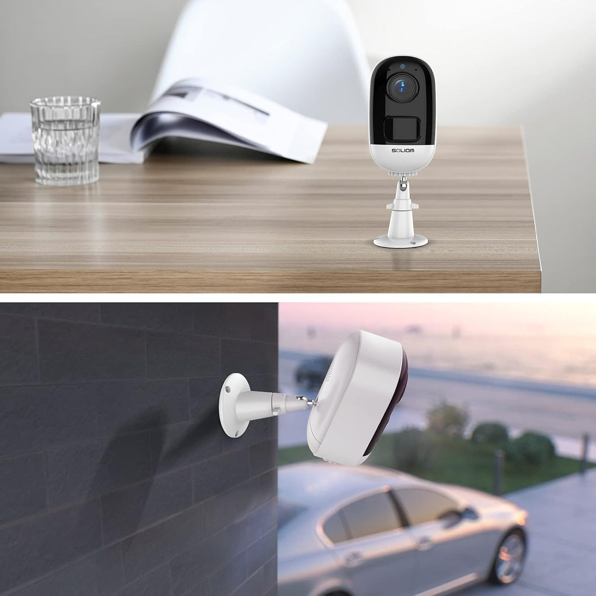 Wireless Battery Powered 1080P WiFi Security Camera with Night Vision D29954