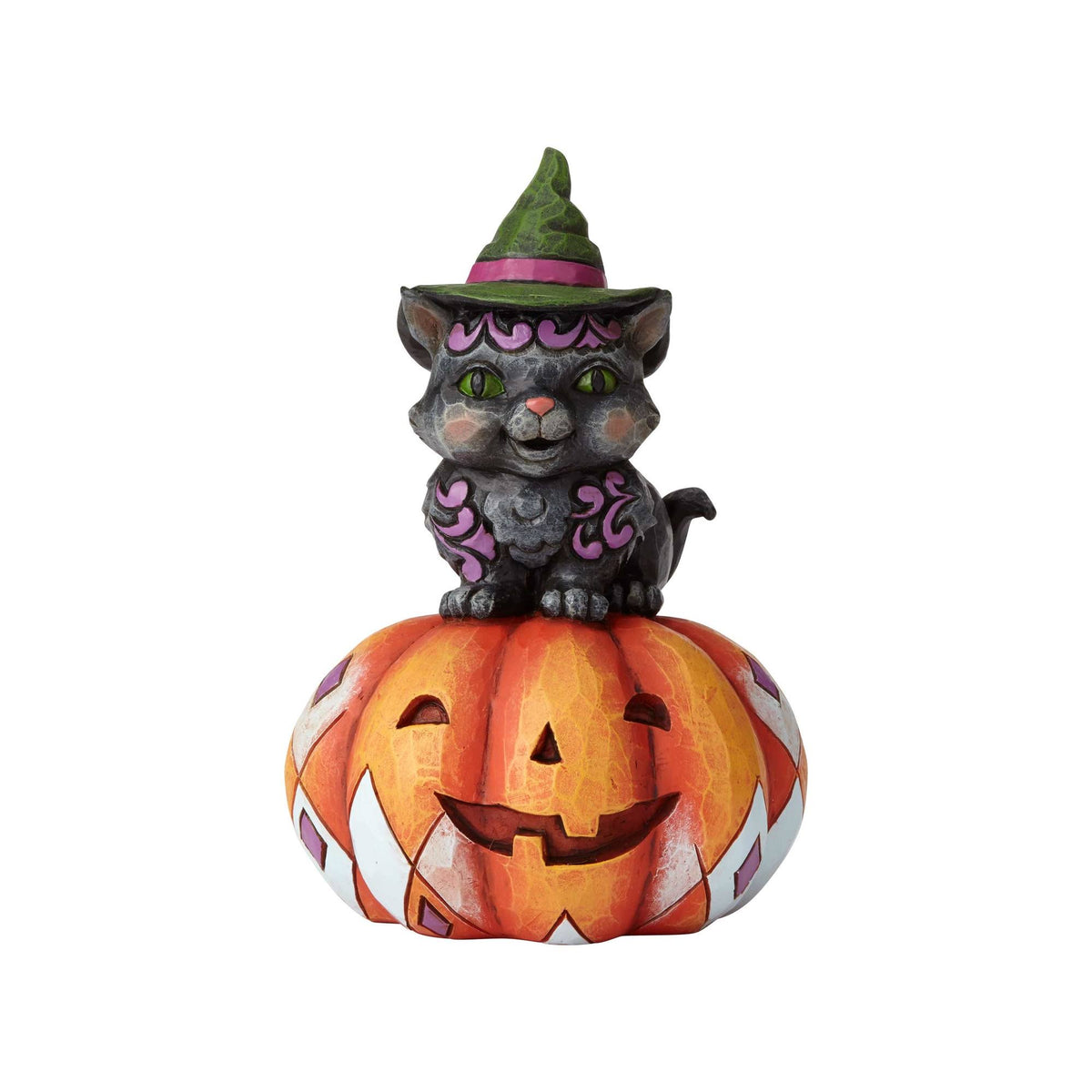 Black Cat on Pumpkin L49017