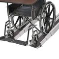 Portable Adjustable Wheelchair Ramp, 2 Ramps with Storage Bag U7439