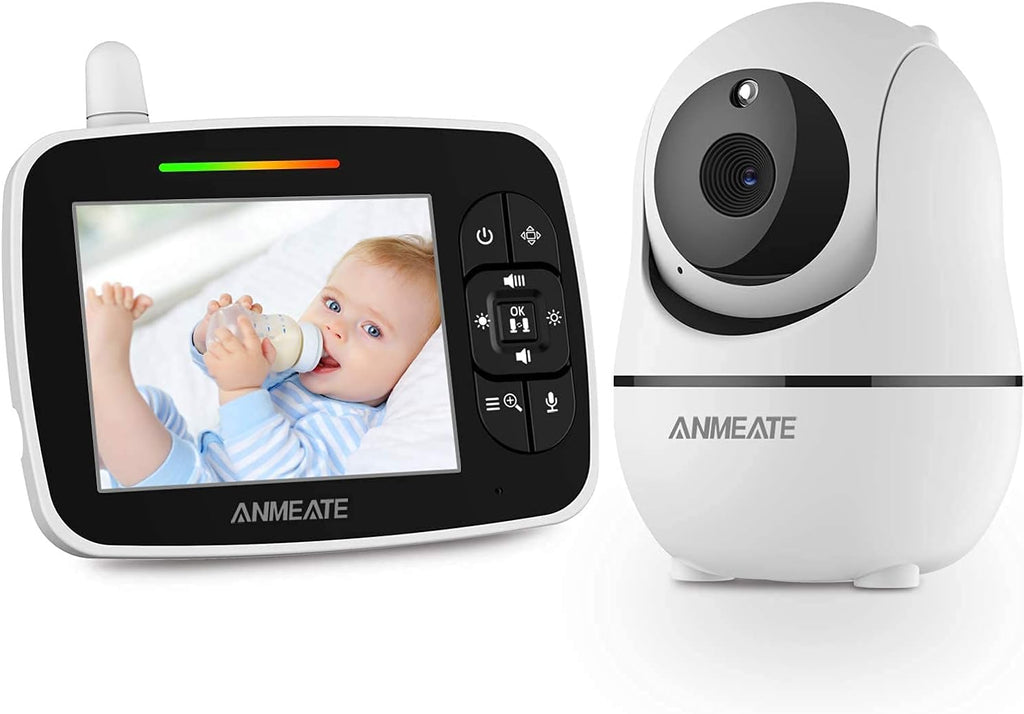 3.5” Video Baby Monitor with Camera and Audio, Infrared Night Vision, Two Way Talk, Pack of 2 P705