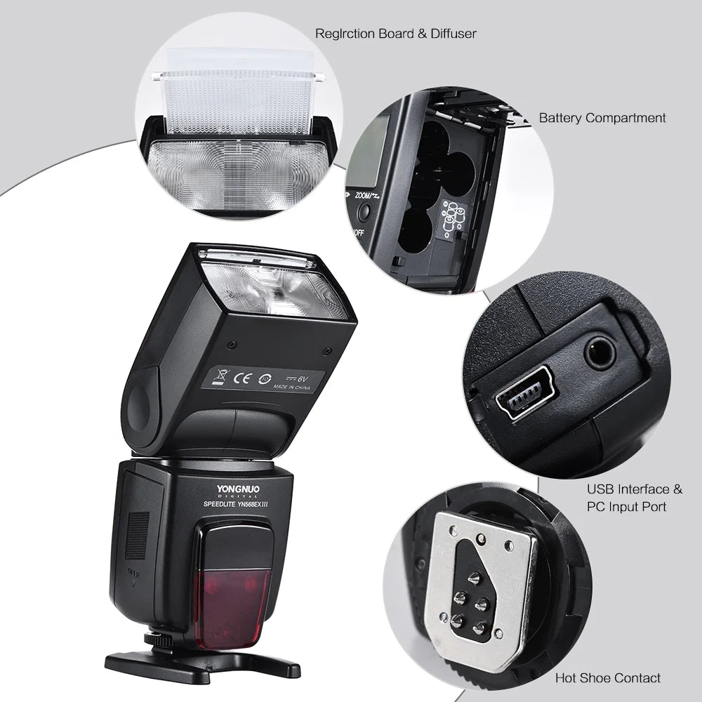 Wireless TTL Flash Speedlite GN58 for Canon DSLR Camera B92339