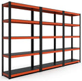 5 Tier White Metal Shelving Unit 28" W x 12.3" D x 59.5" H F78400