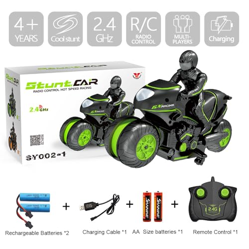 Green 2.4GHz Remote Control Motorcycle M25726