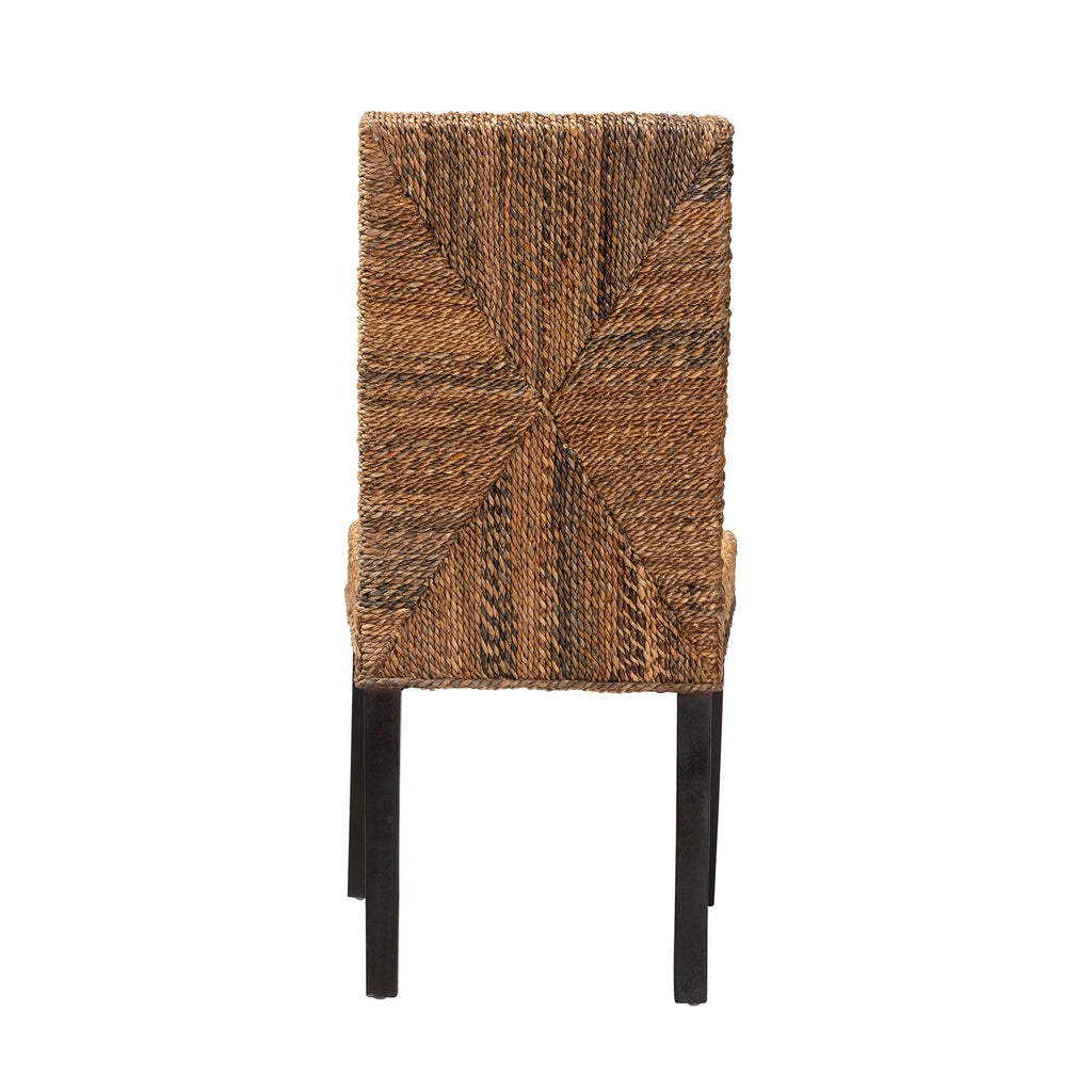 Dark Brown Mahogany Wood Dining Chair K816067