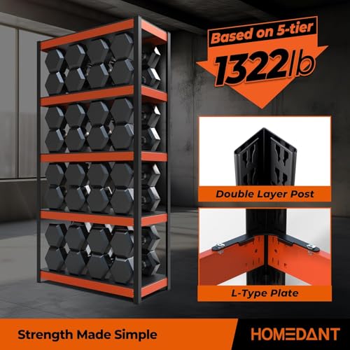 5 Tier White Metal Shelving Unit 28" W x 12.3" D x 59.5" H F78400
