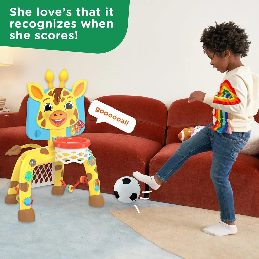 Giraffe Basketball Hoop & Soccer Goal Activity Center J44125